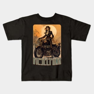 Dieselpunk Biker Kids T-Shirt